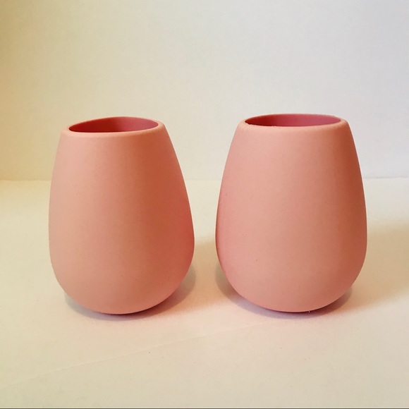 Odeme Other - Odeme Pink Silicone Wine Glasses